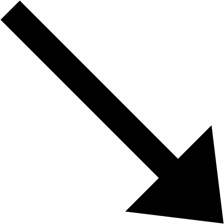 a black and white arrow icon