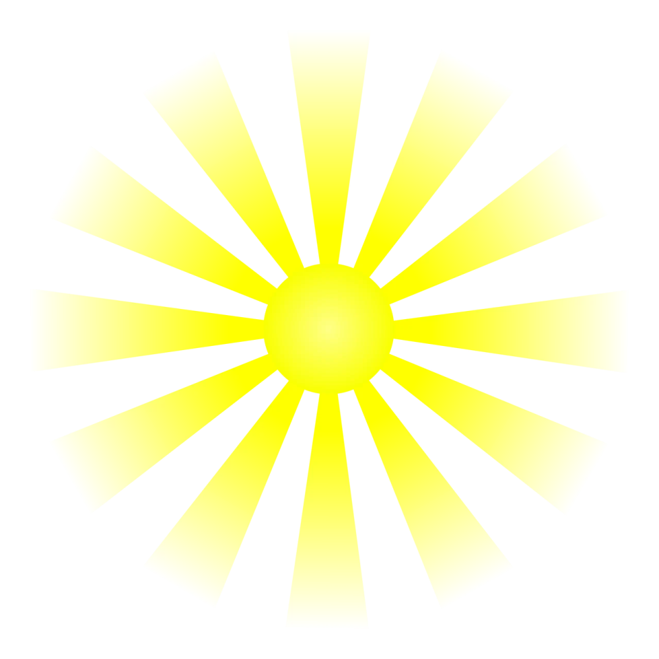 a black and white sun burst