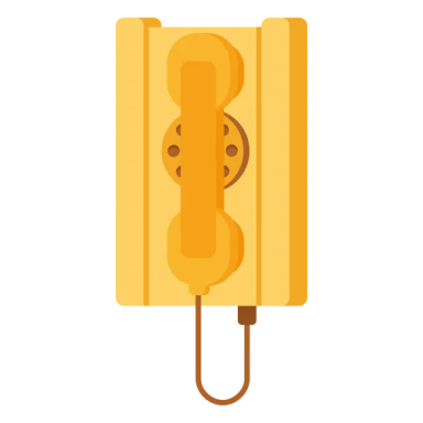 a phone with a cord attached to it