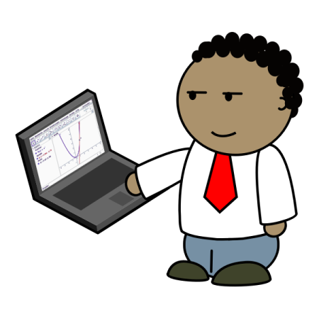 a man holding up a laptop computer