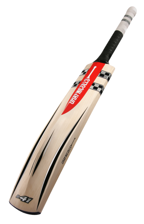 a cricket bat on a white background