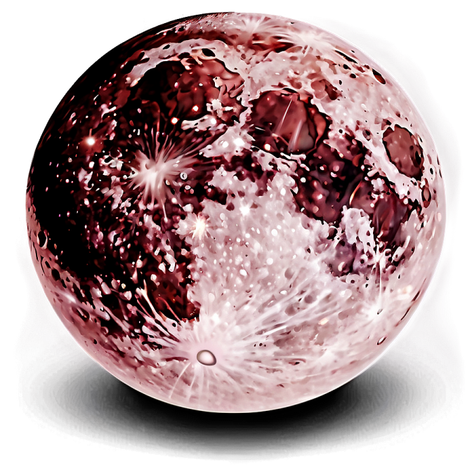 a pink crystal ball on a white background