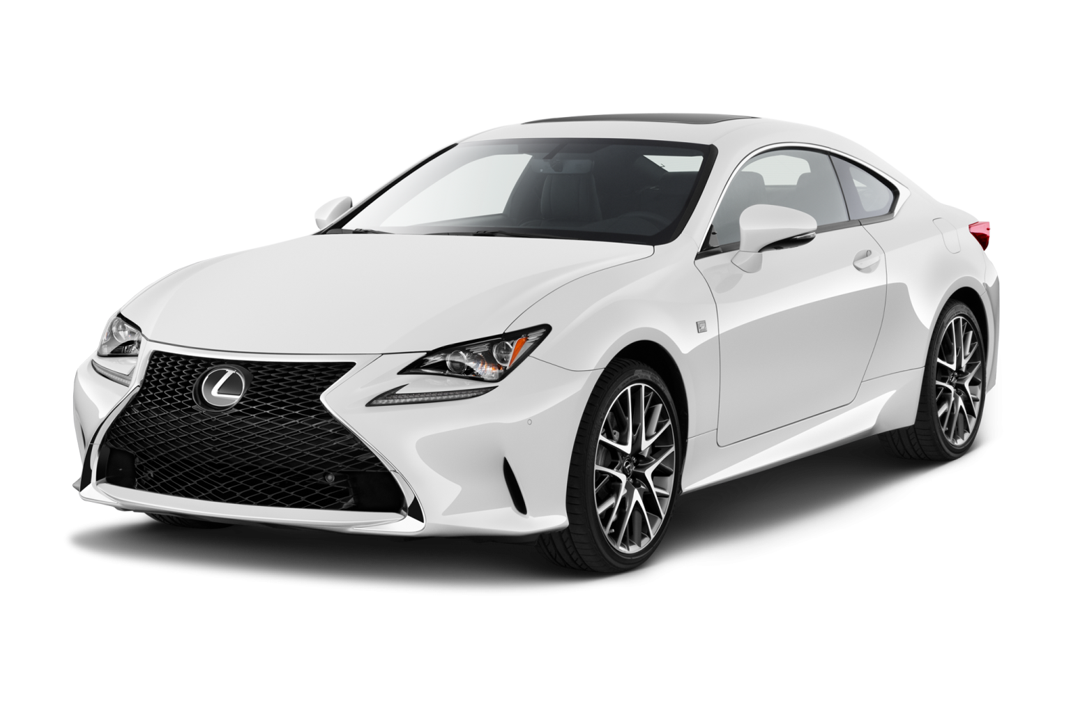 a white lex sports car