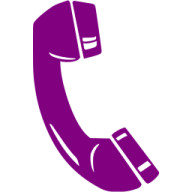 a purple phone with a white background
