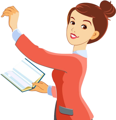 a woman in a red jacket pointing at something