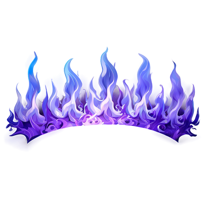 a set of fire flames on a white background
