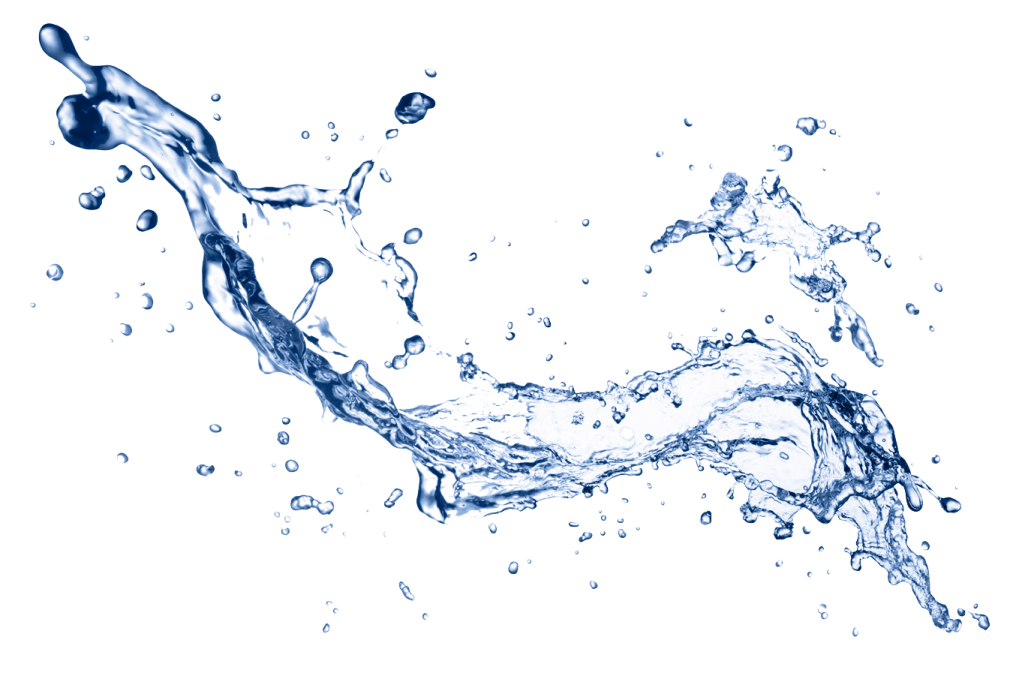water splash on a white background