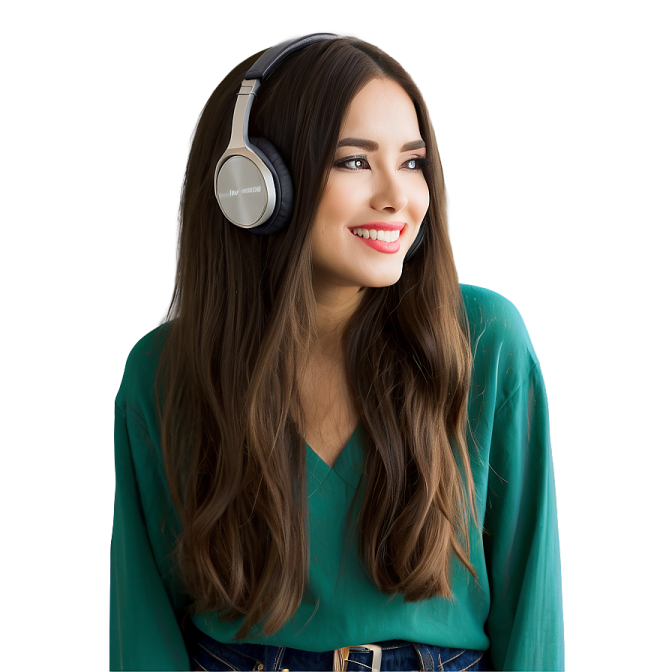 a woman with long brown hair