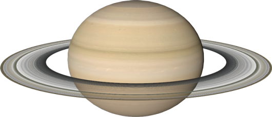saturn and its rings