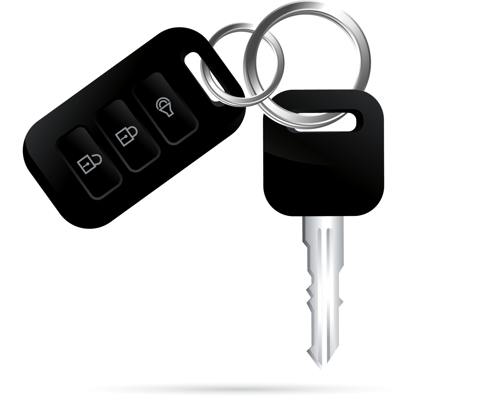 a car key with the word bl on it