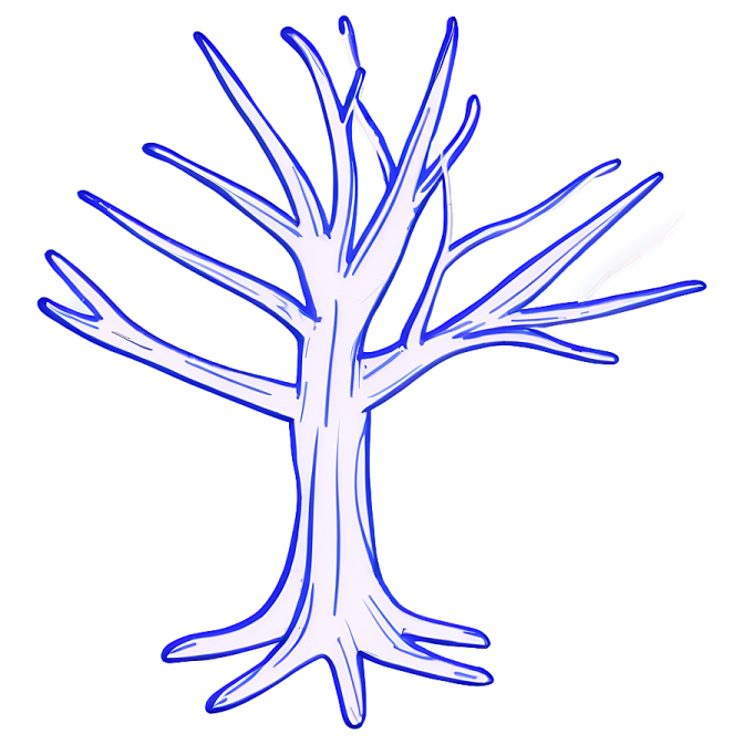 a drawing of a tree
