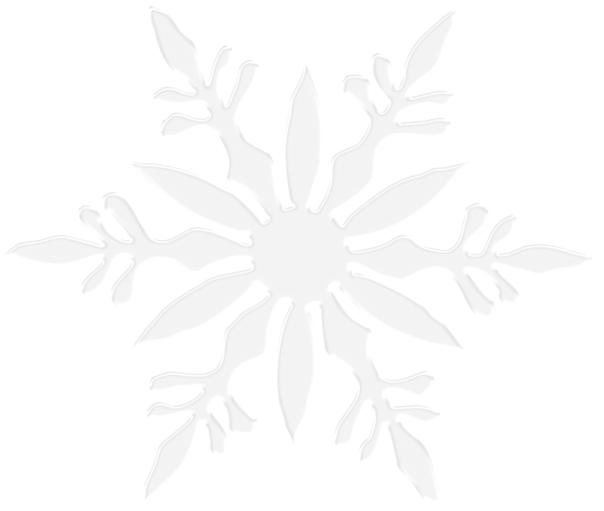 a white snowflake on a plain white background