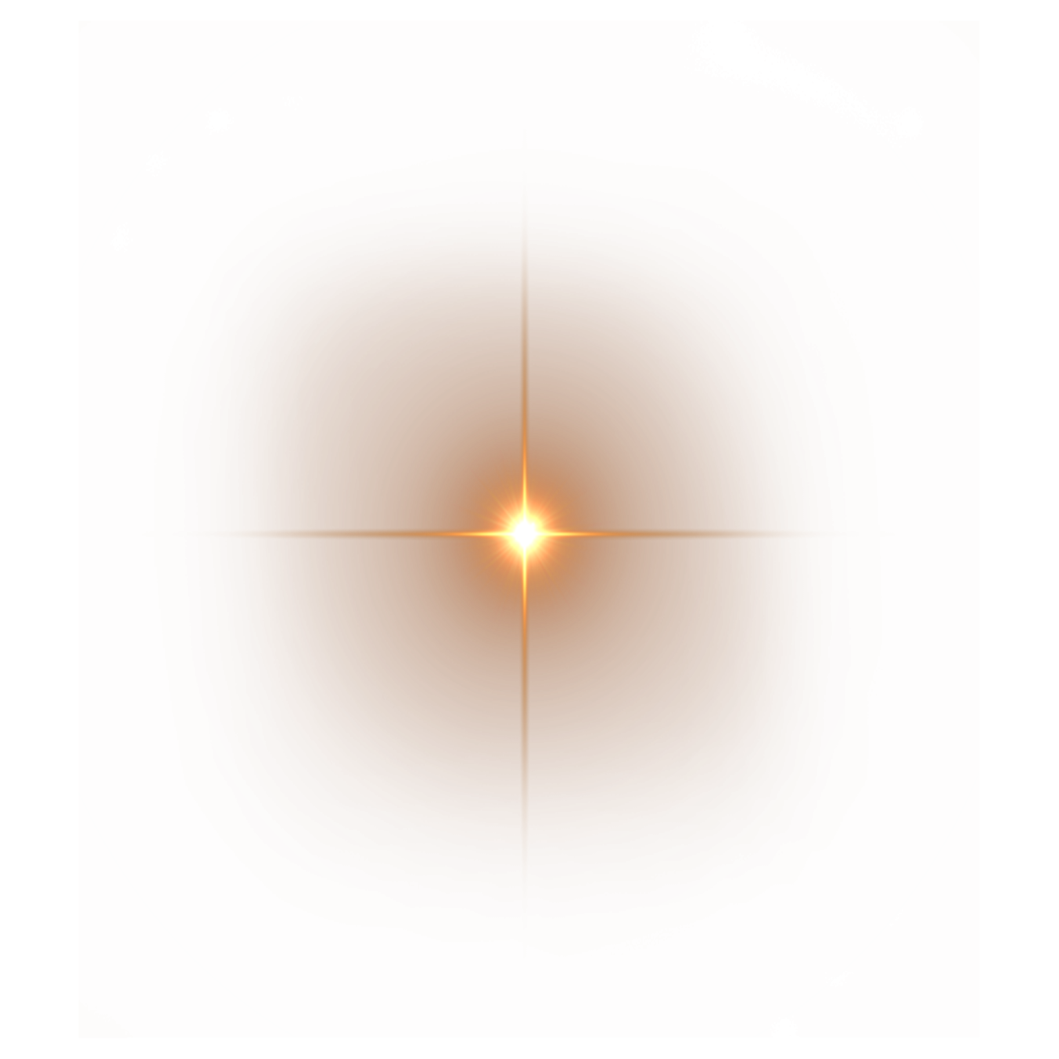 a white background with an orange star in the center
