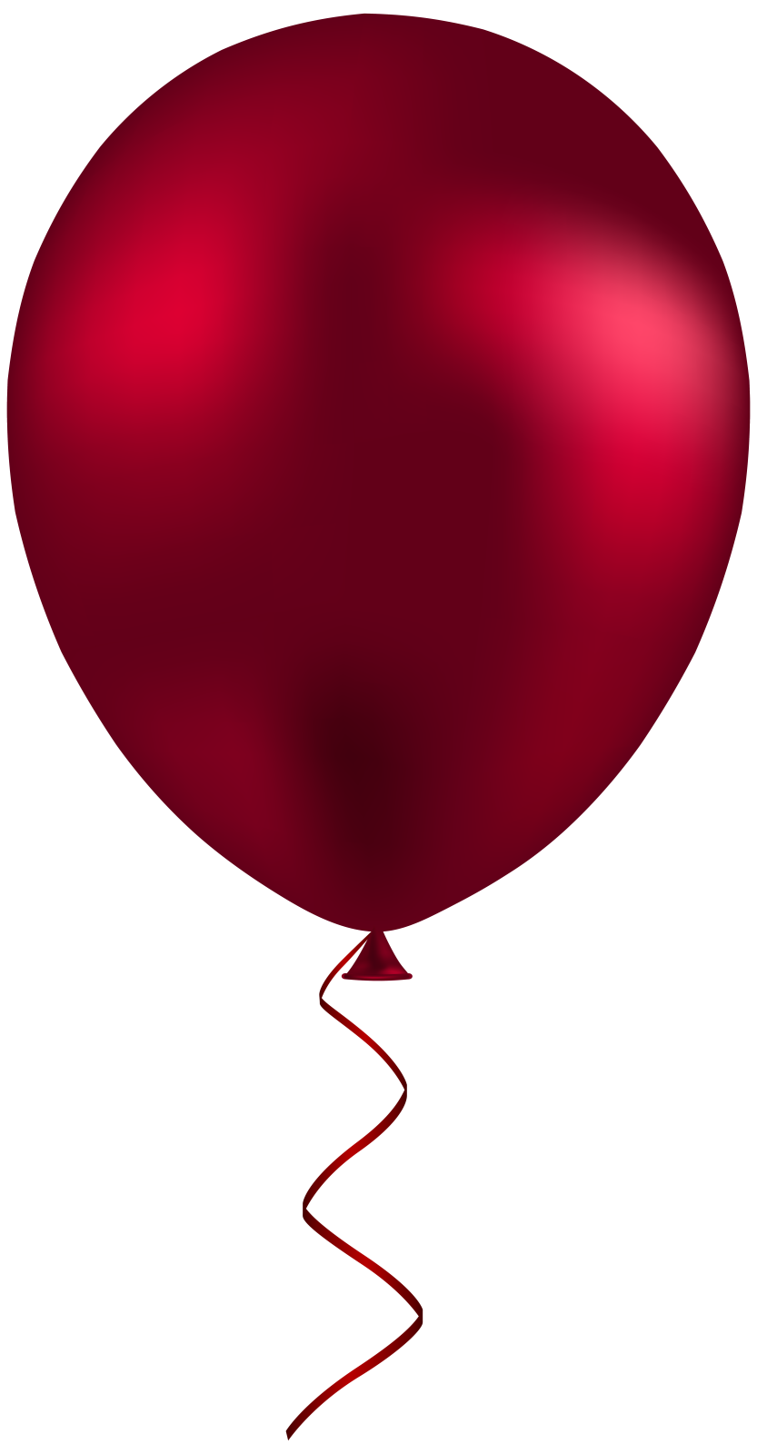a red balloon on a white background