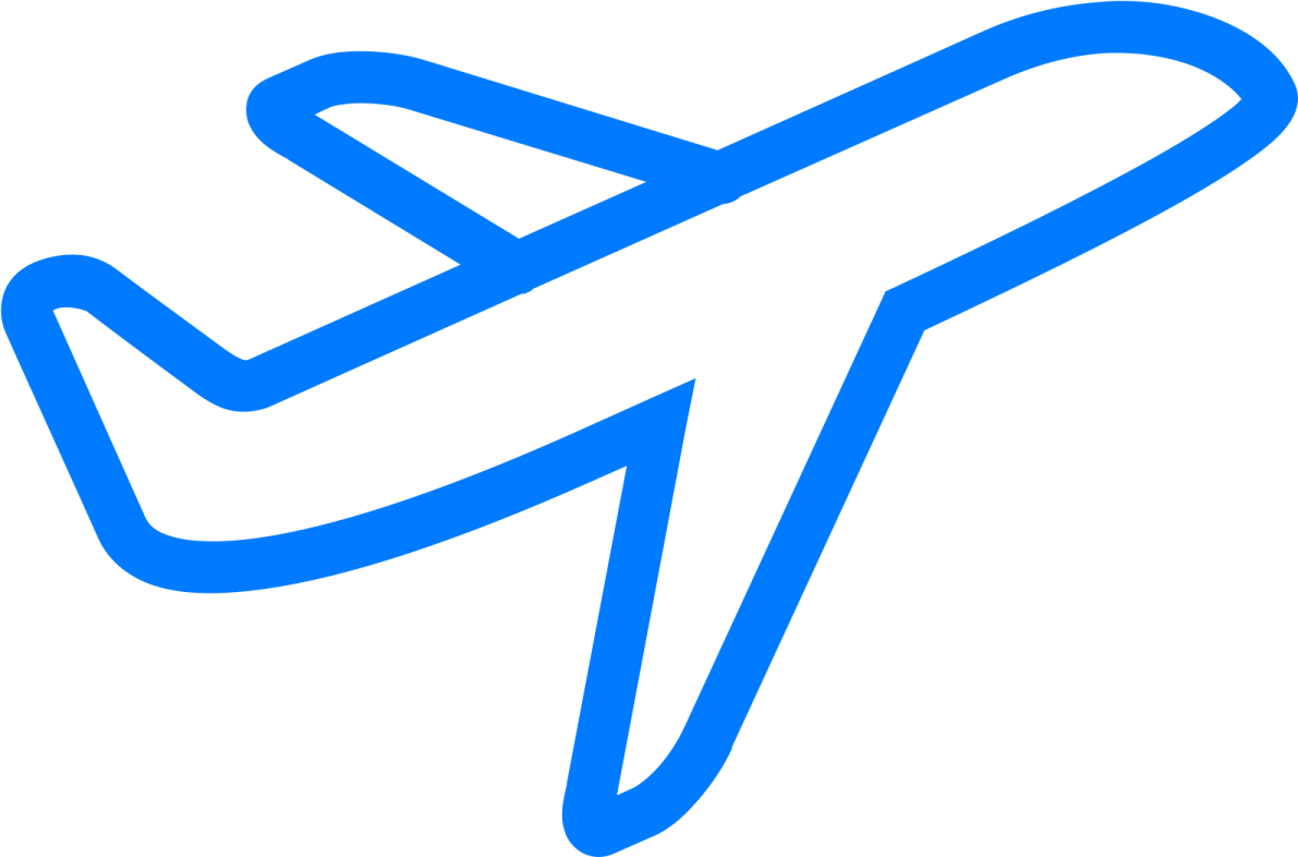 an airplane icon