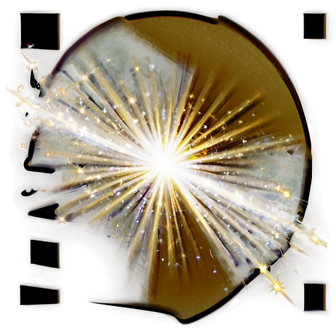 a piece of paper with a star burst in it