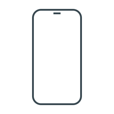 a black and white icon of an iphone