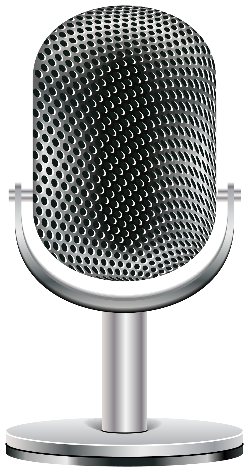 a microphone on a stand vector
