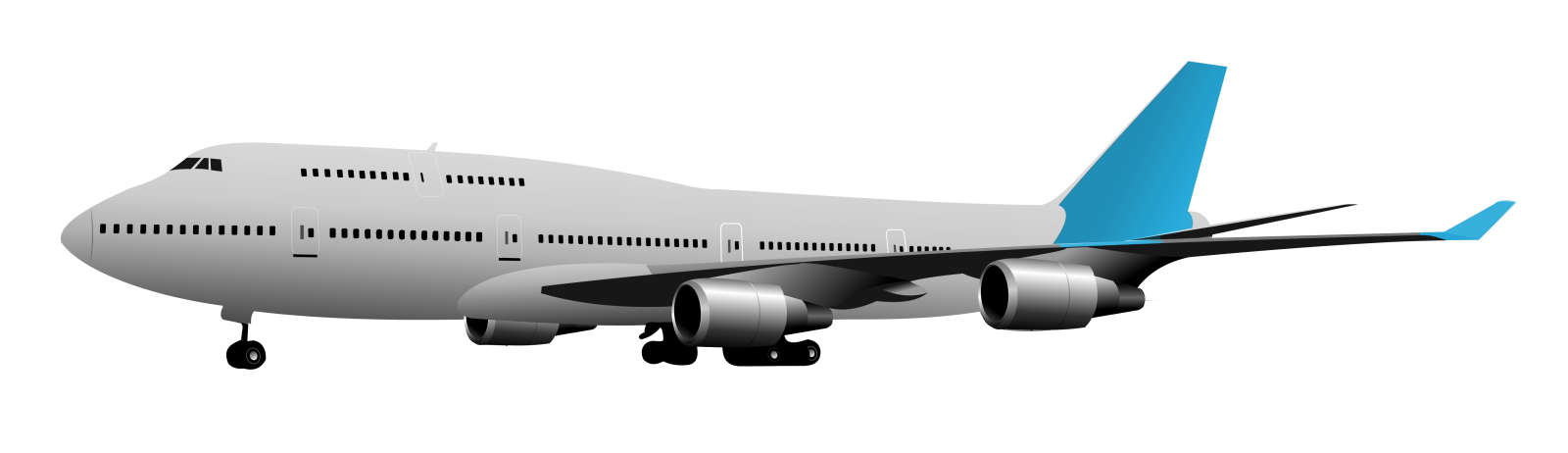 an airplane on a white background