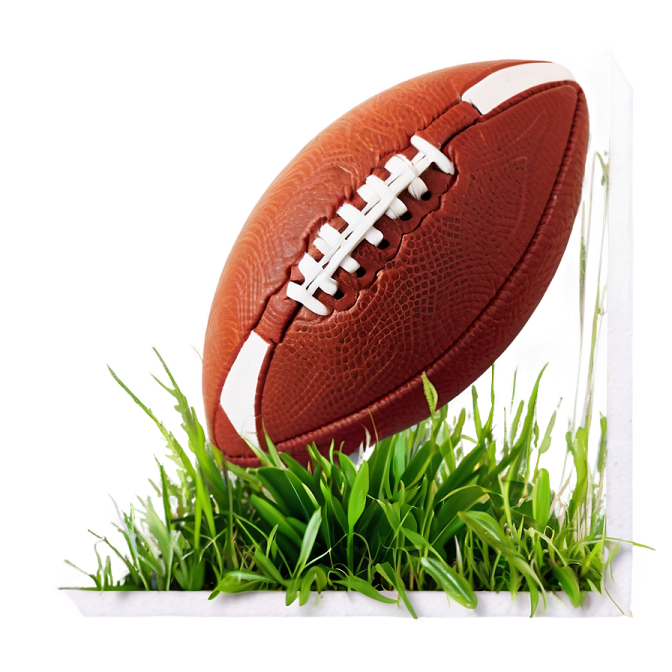 a football sitting on top of green grass