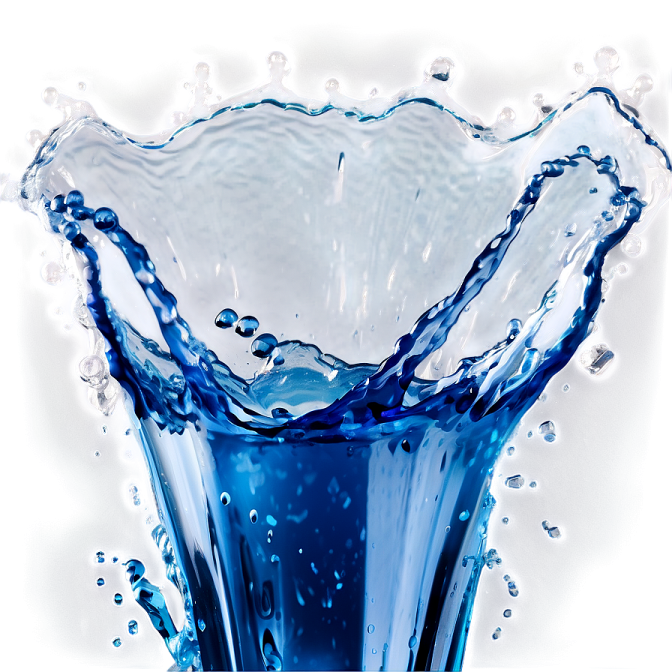 the water is splashing