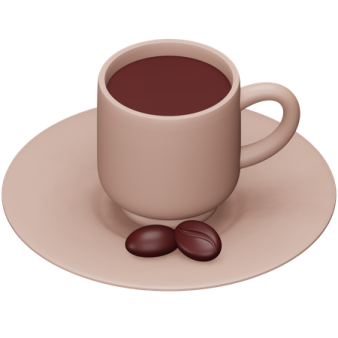 a cup of coffee on a saucer