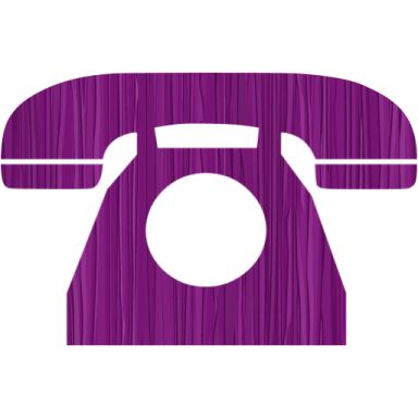 a purple phone icon