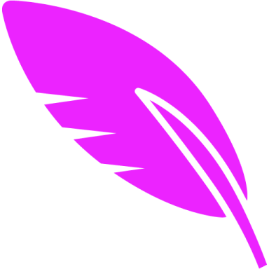 a red feather on a white background