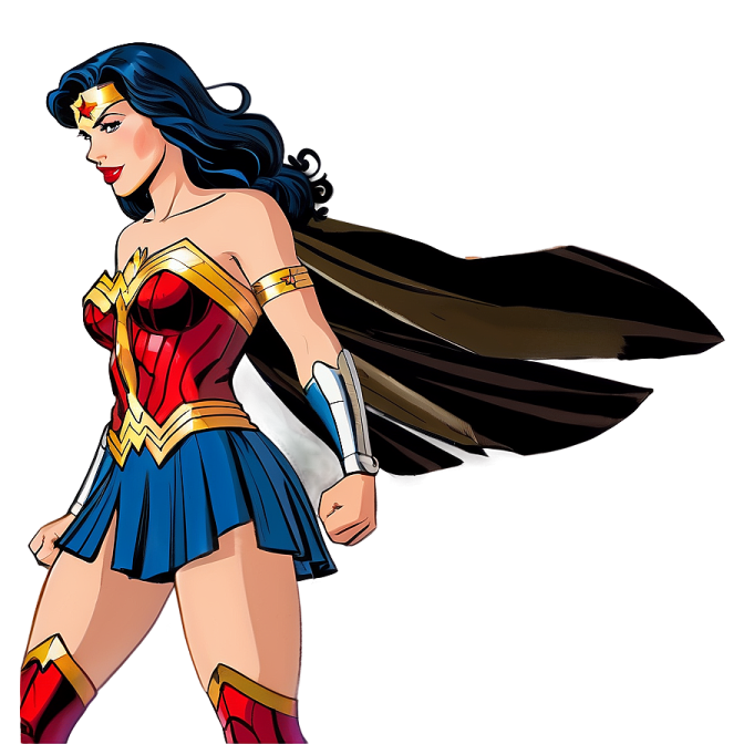 a woman in a wonder costume