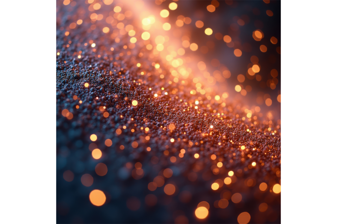 a close up shot of some gold glitter