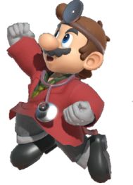 a cartoon character in a red jacket and hat