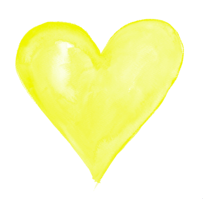 a watercolor heart on a white background