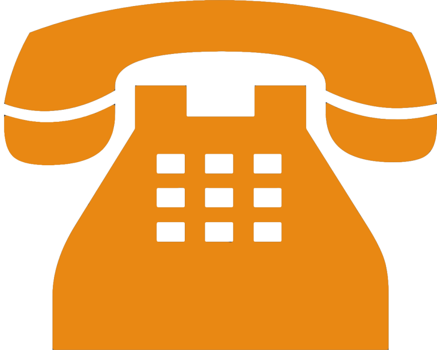 an orange phone icon