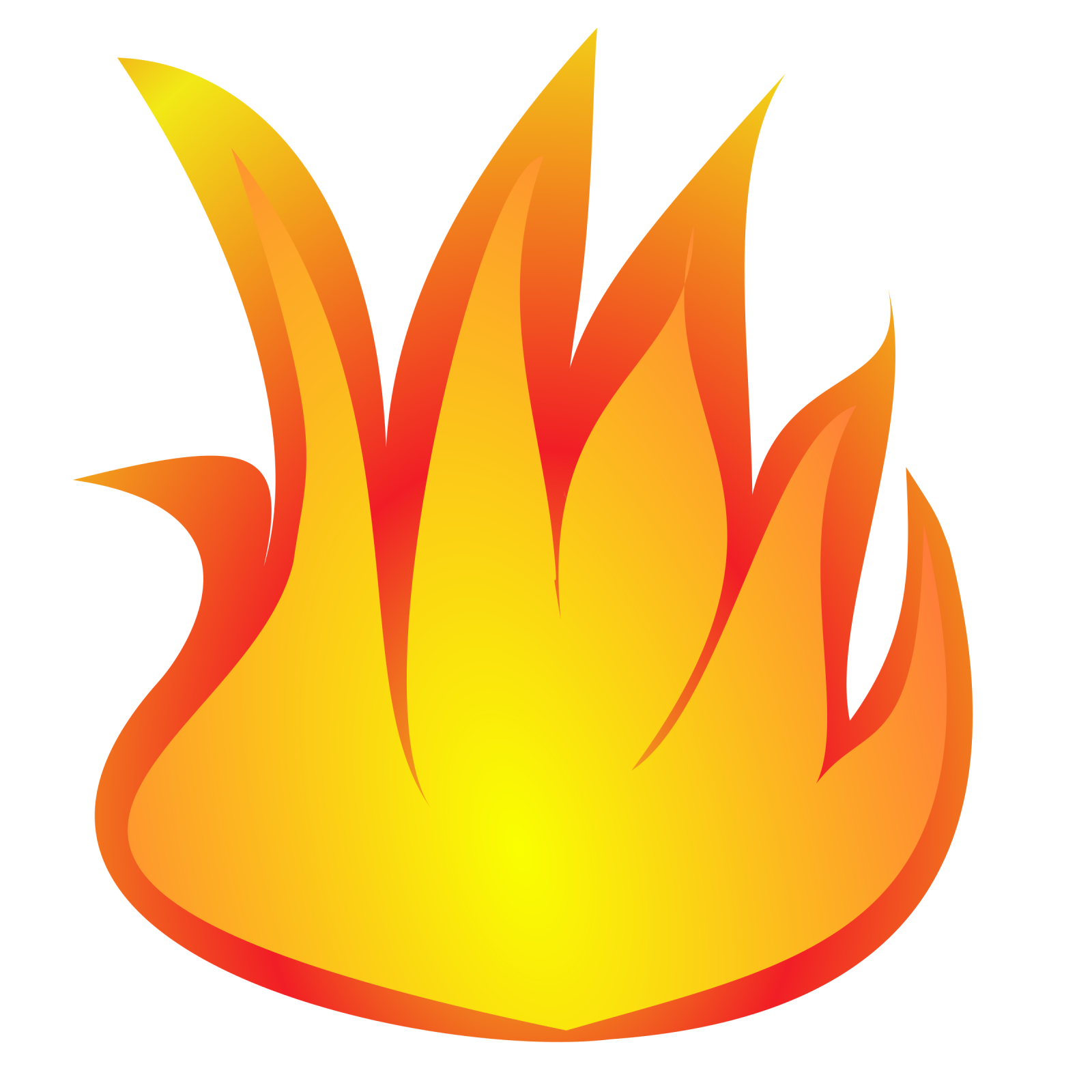 a fire with flames on it