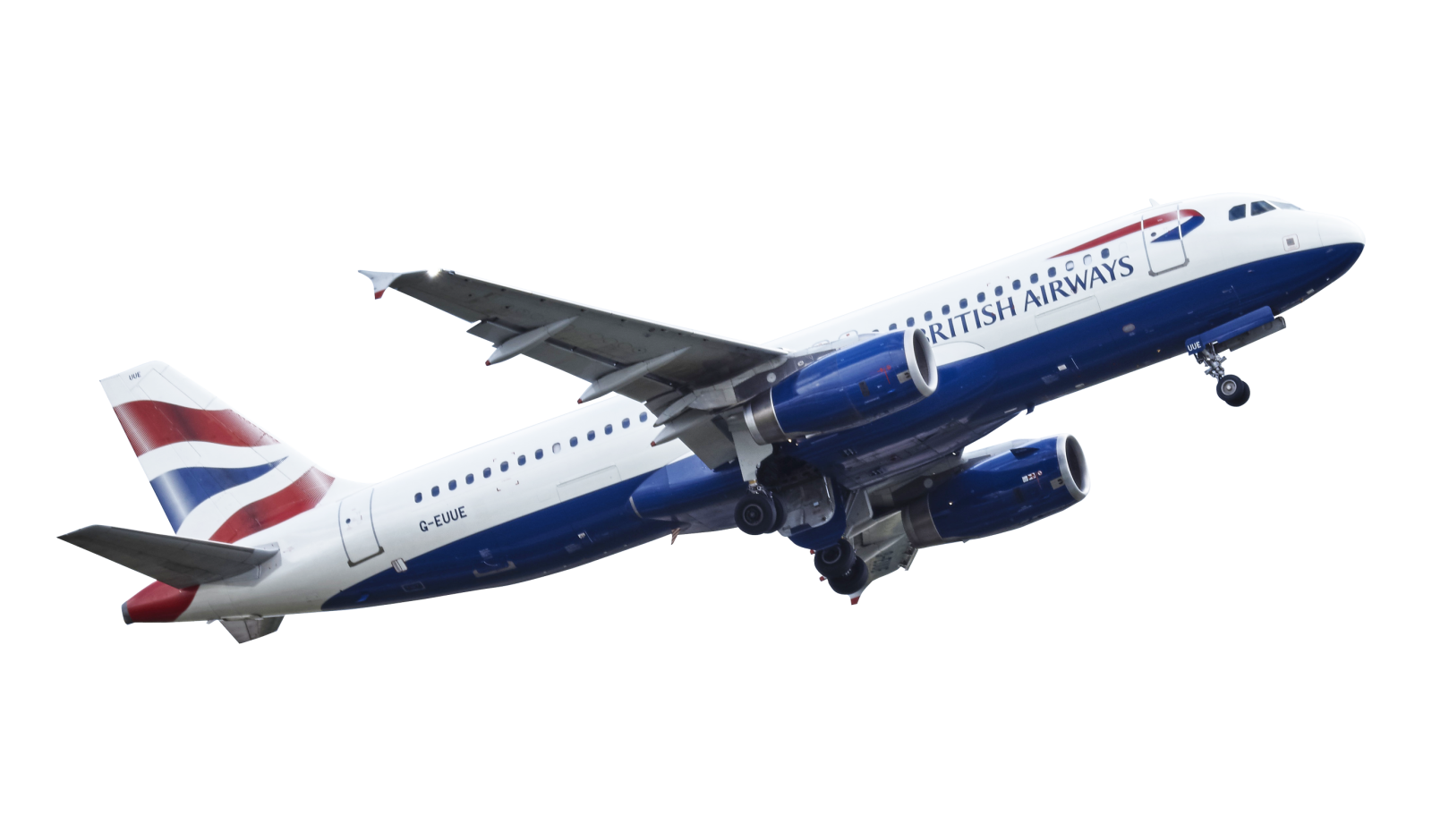 a british airways plane flying in the sky