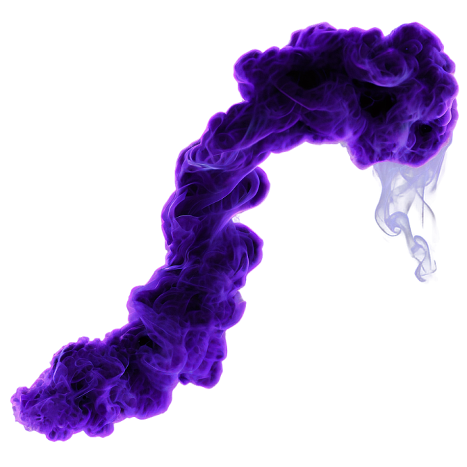 purple smoke on a white background