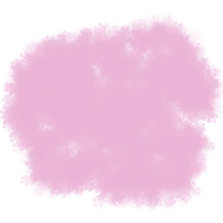 a pink cloud on a white background
