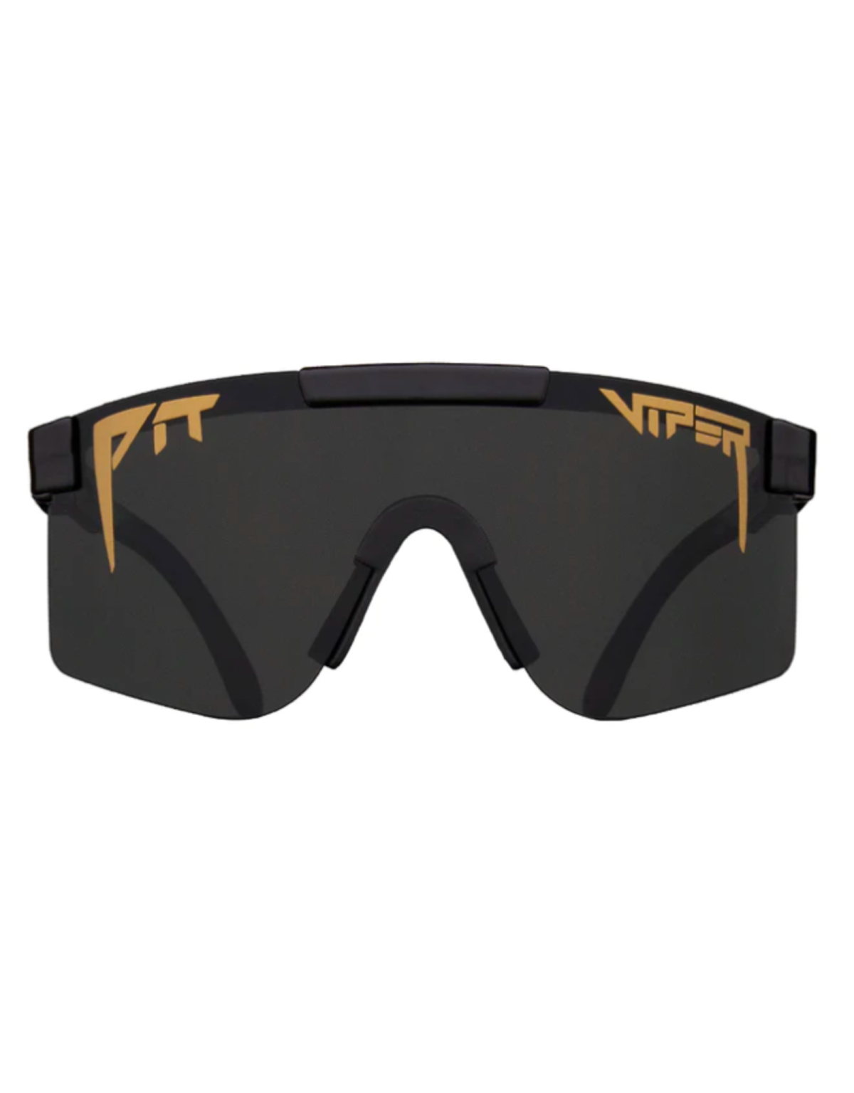 a pair of black and gold sunglasses