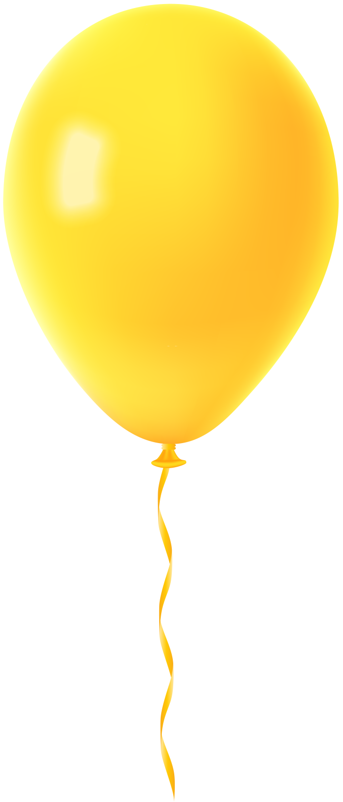 the balloon is yellow