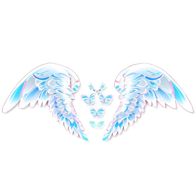 a pair of wings on a white background