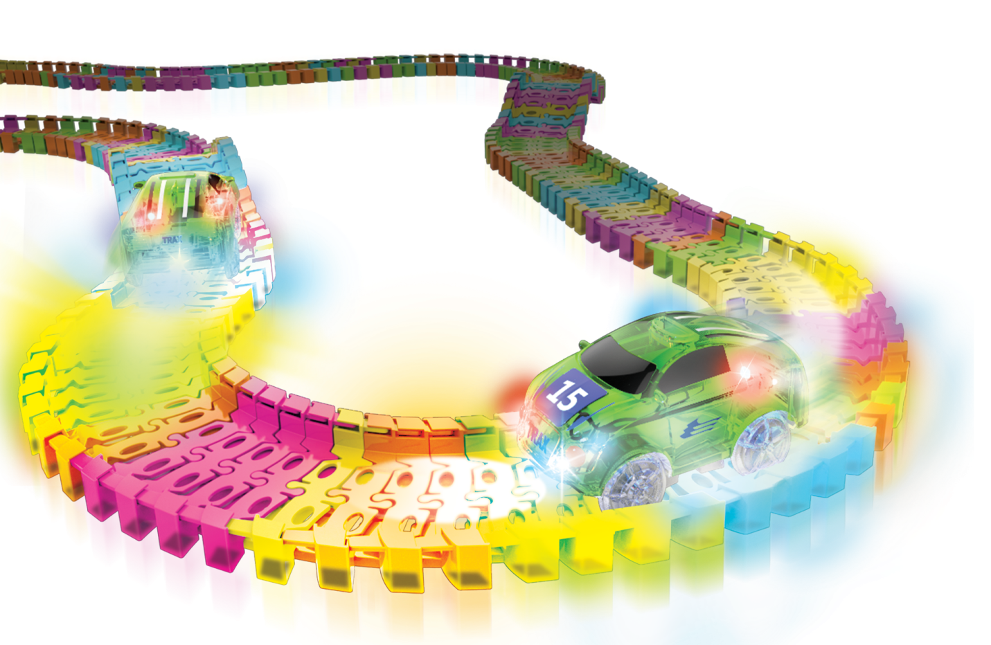 an image of a rainbow colored necklace