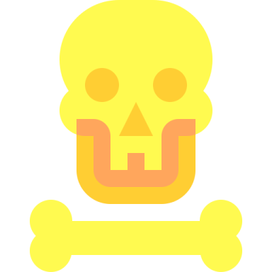 a skull and crossbone icon
