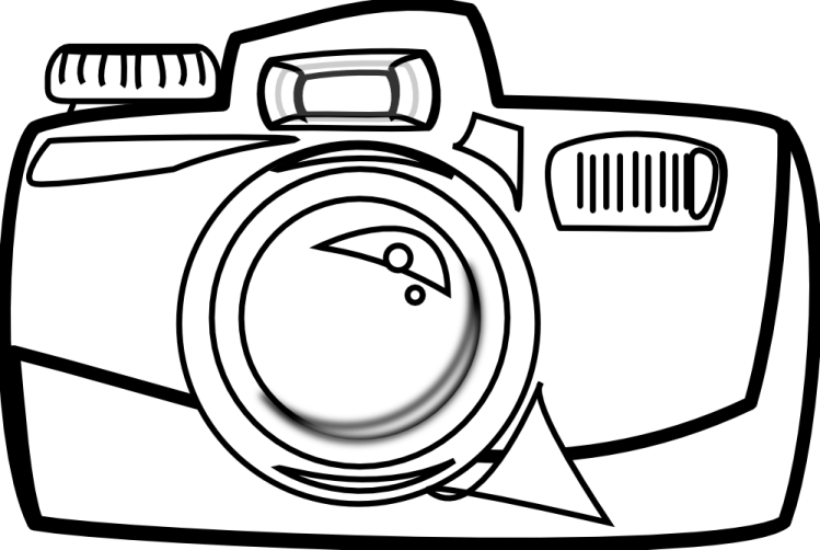 a drawing of a camera
