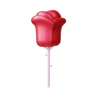 a red rose flower on a white background