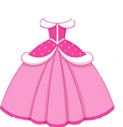 a pink dress on a white background