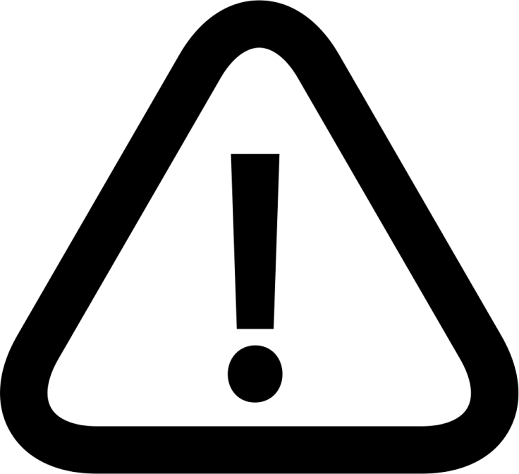 a black and white image of a warning sign