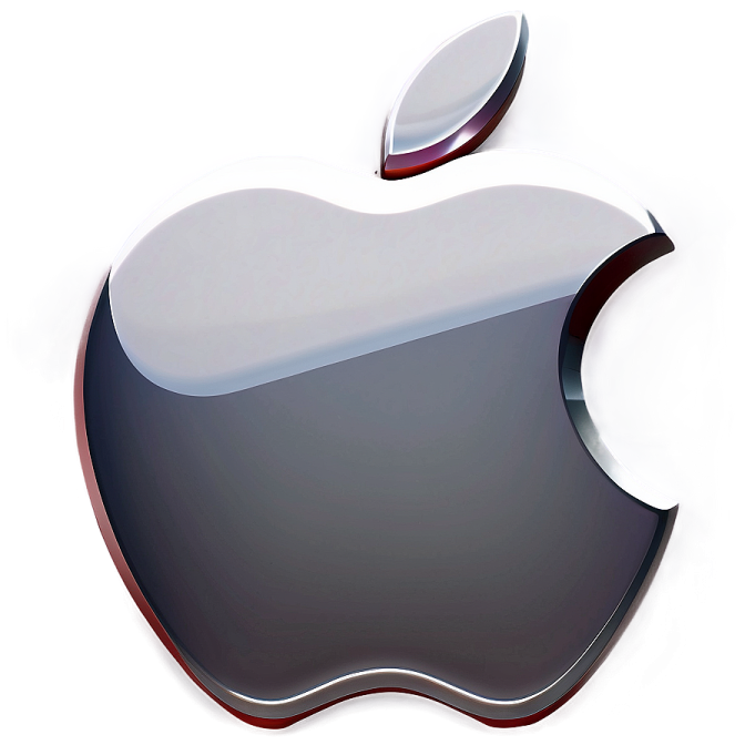 an apple logo on a white background