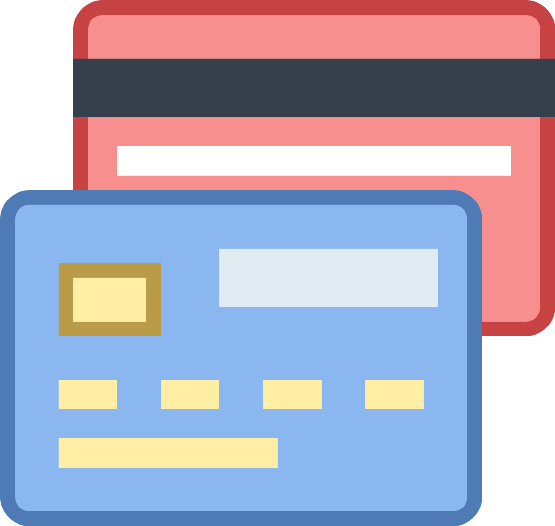 two credit cards
