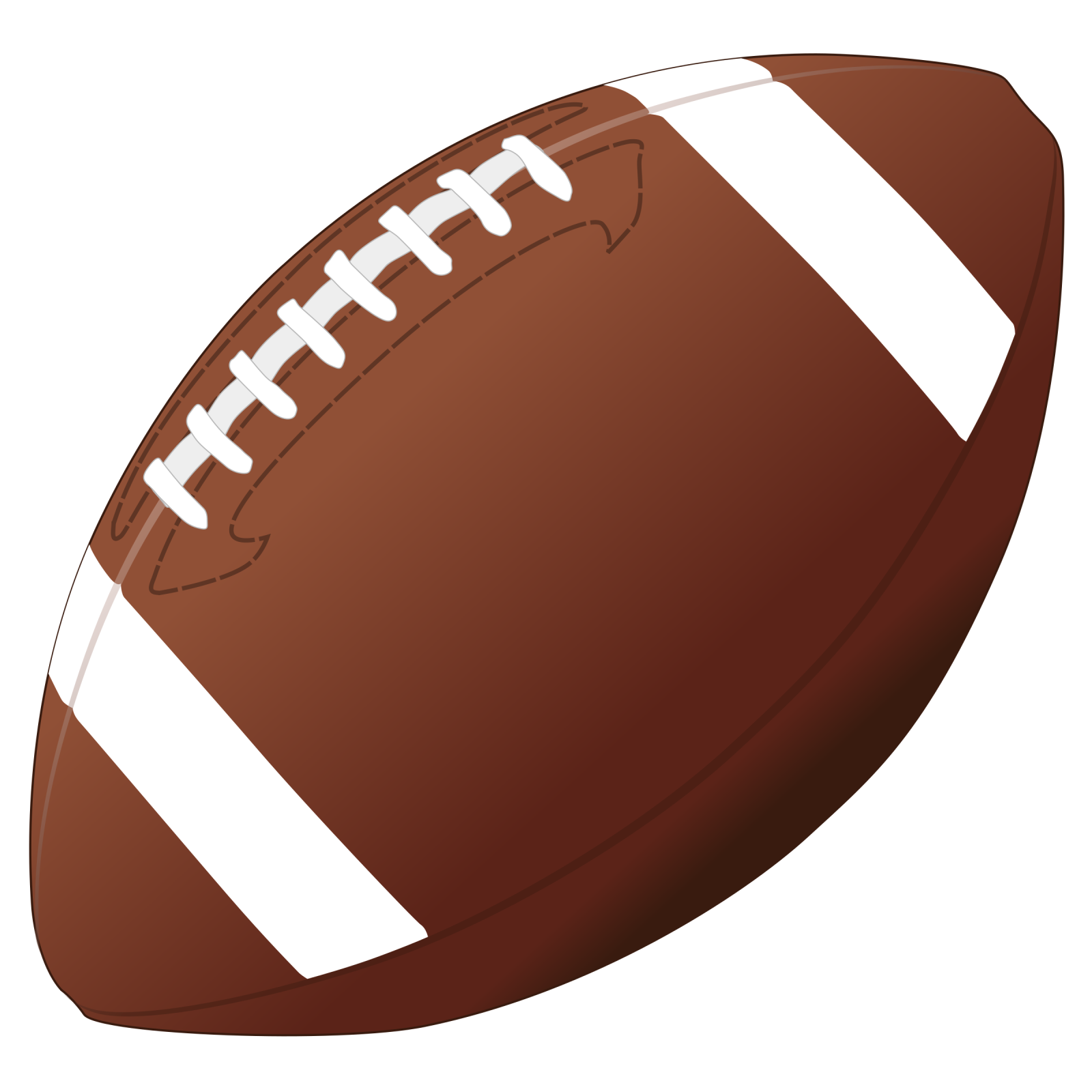 a football on a white background