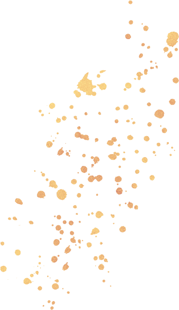 a white background with orange spots on it